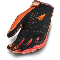 UFO Trace Orange Motocross Gloves -Motorcycle Riding Equipment Store gu04450f palm 3 jpg