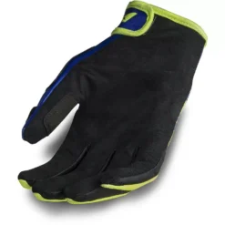UFO Draft Neon Yellow Blue Motocross Gloves -Motorcycle Riding Equipment Store gu04452 palm 4 jpg