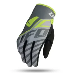 UFO Vanadium Grey Neon Yellow Motocross Gloves -Motorcycle Riding Equipment Store gu04476 e 01 3 jpg
