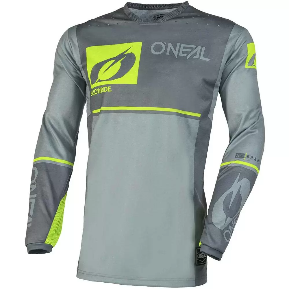 O'Neal Hardwear Flow V.23 Jersey Grey / Neon Yellow 4 O'Neal Hardwear Flow V.23 Jersey Grey / Neon Yellow - Image 2
