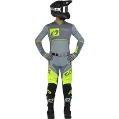 O'Neal Hardwear Flow V.23 Jersey Grey / Neon Yellow 12 O'Neal Hardwear Flow V.23 Jersey Grey / Neon Yellow -Motorcycle Riding Equipment Store h004 203 03 jpg