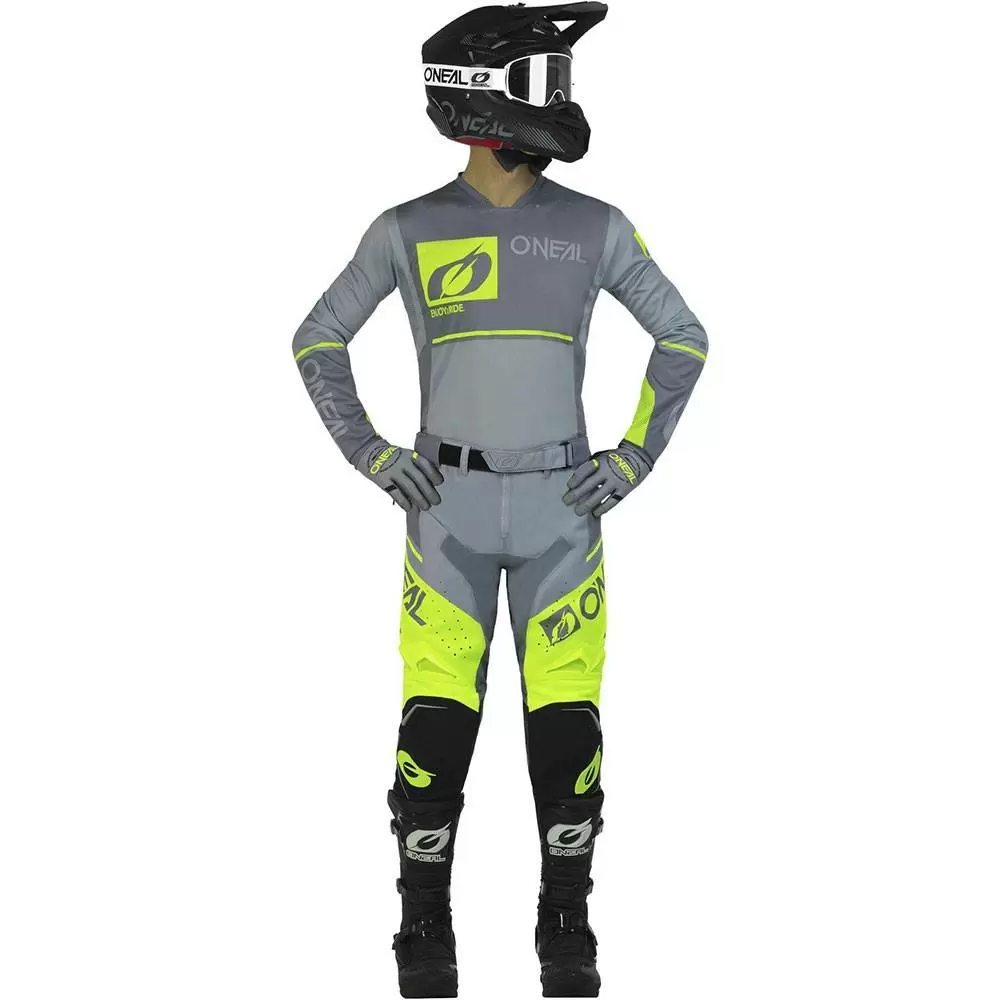 O'Neal Hardwear Flow V.23 Jersey Grey / Neon Yellow 7 O'Neal Hardwear Flow V.23 Jersey Grey / Neon Yellow - Image 5