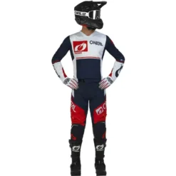 O'Neal Hardwear Flow V.23 Jersey Blue / White -Motorcycle Riding Equipment Store h004 303 04 jpg