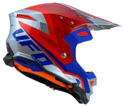 UFO Diamond Silver Red Motocross Helmet 7 UFO Diamond Silver Red Motocross Helmet -Motorcycle Riding Equipment Store he042 back jpg