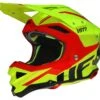UFO Diamond Neon Yellow Red Motocross Helmet -Motorcycle Riding Equipment Store he045 19