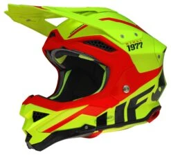 UFO Diamond Neon Yellow Red Motocross Helmet -Motorcycle Riding Equipment Store he045 20