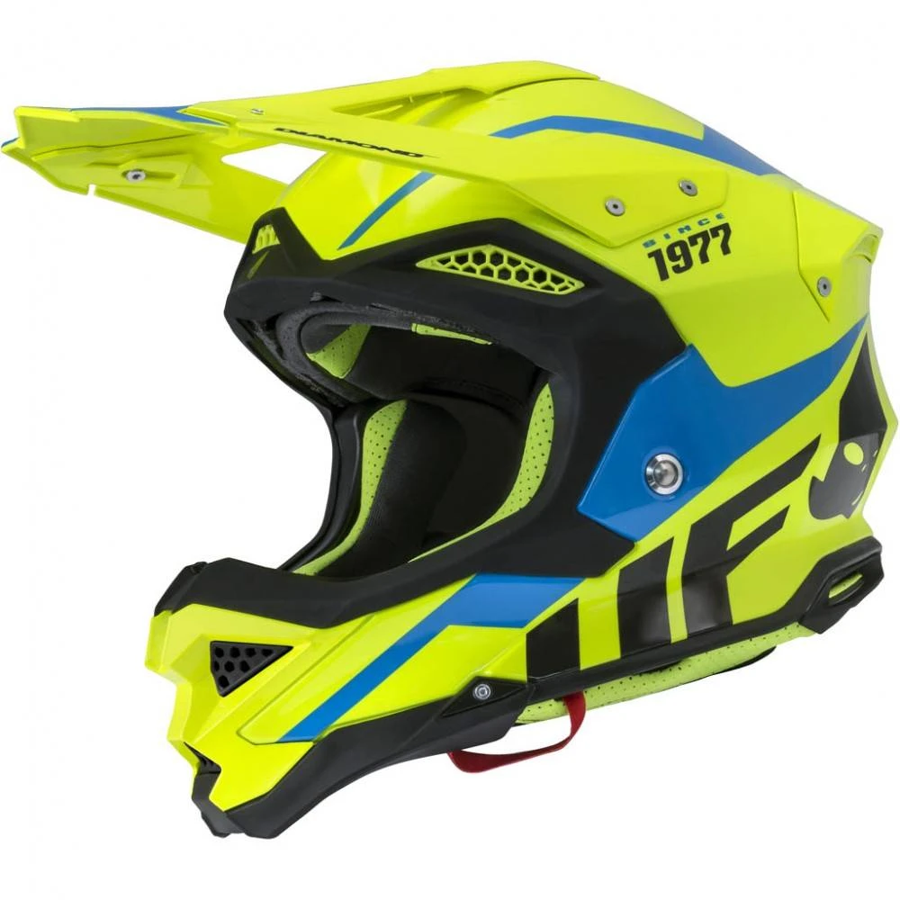 UFO Diamond Neon Yellow Motocross Helmet 4 UFO Diamond Neon Yellow Motocross Helmet - Image 2