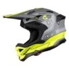 UFO Diamond Grey Yellow Matt Motocross Helmet -Motorcycle Riding Equipment Store he055 02