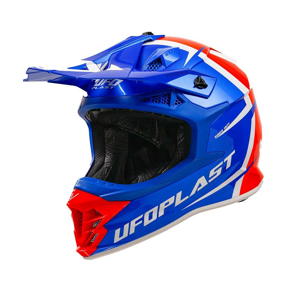 UFO Intrepid Off-Road Helmet - Blue Red White 4 UFO Intrepid Off-Road Helmet - Blue Red White - Image 2
