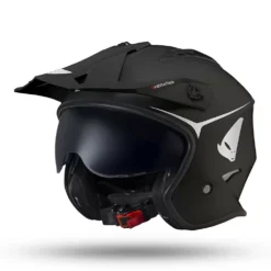 UFO Sheratan Open Face Helmet - Jet Black -Motorcycle Riding Equipment Store he140 k 01 14 jpg