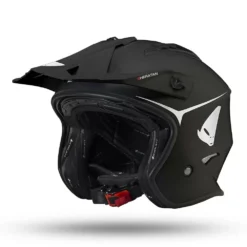 UFO Sheratan Open Face Helmet - Jet Black -Motorcycle Riding Equipment Store he140 k 02 4 jpg