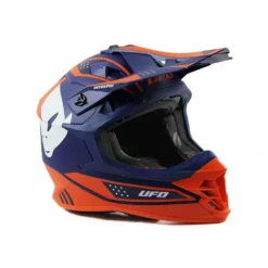 UFO Intrepid Motocross Helmet - Blue Orange -Motorcycle Riding Equipment Store he145 002 jpg