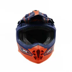 UFO Intrepid Motocross Helmet - Blue Orange -Motorcycle Riding Equipment Store he145 003 jpg