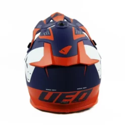 UFO Intrepid Motocross Helmet - Blue Orange -Motorcycle Riding Equipment Store he145 04 2 jpg