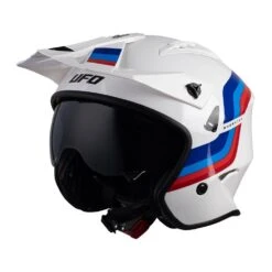 UFO Sheratan Jet Open Face Helmet - White Red Blue 20 UFO Sheratan Jet Open Face Helmet - White Red Blue -Motorcycle Riding Equipment Store he147 01 5