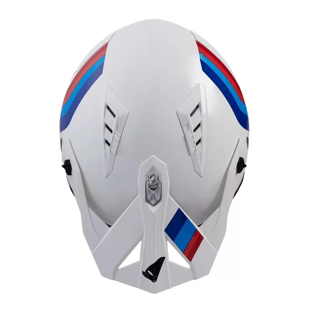 UFO Sheratan Jet Open Face Helmet - White Red Blue 14 UFO Sheratan Jet Open Face Helmet - White Red Blue - Image 12