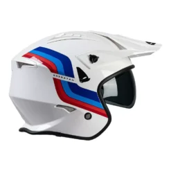 UFO Sheratan Jet Open Face Helmet - White Red Blue 29 UFO Sheratan Jet Open Face Helmet - White Red Blue -Motorcycle Riding Equipment Store he147 09 jpg