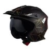 UFO Sheratan Net Open Face Helmet - Jet Black 2 UFO Sheratan Net Open Face Helmet - Jet Black -Motorcycle Riding Equipment Store he149 01 1