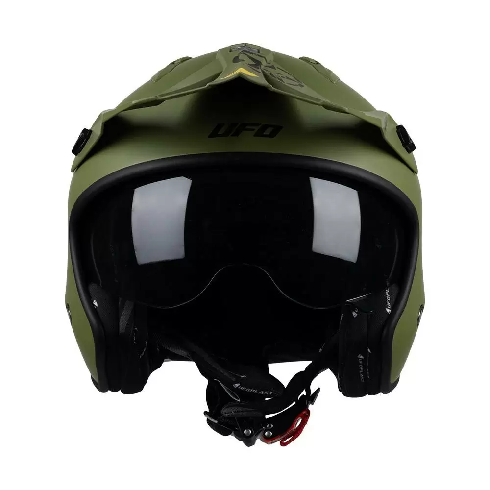 UFO Sheratan Jet Open Face Helmet - Military Green 11 UFO Sheratan Jet Open Face Helmet - Military Green - Image 9