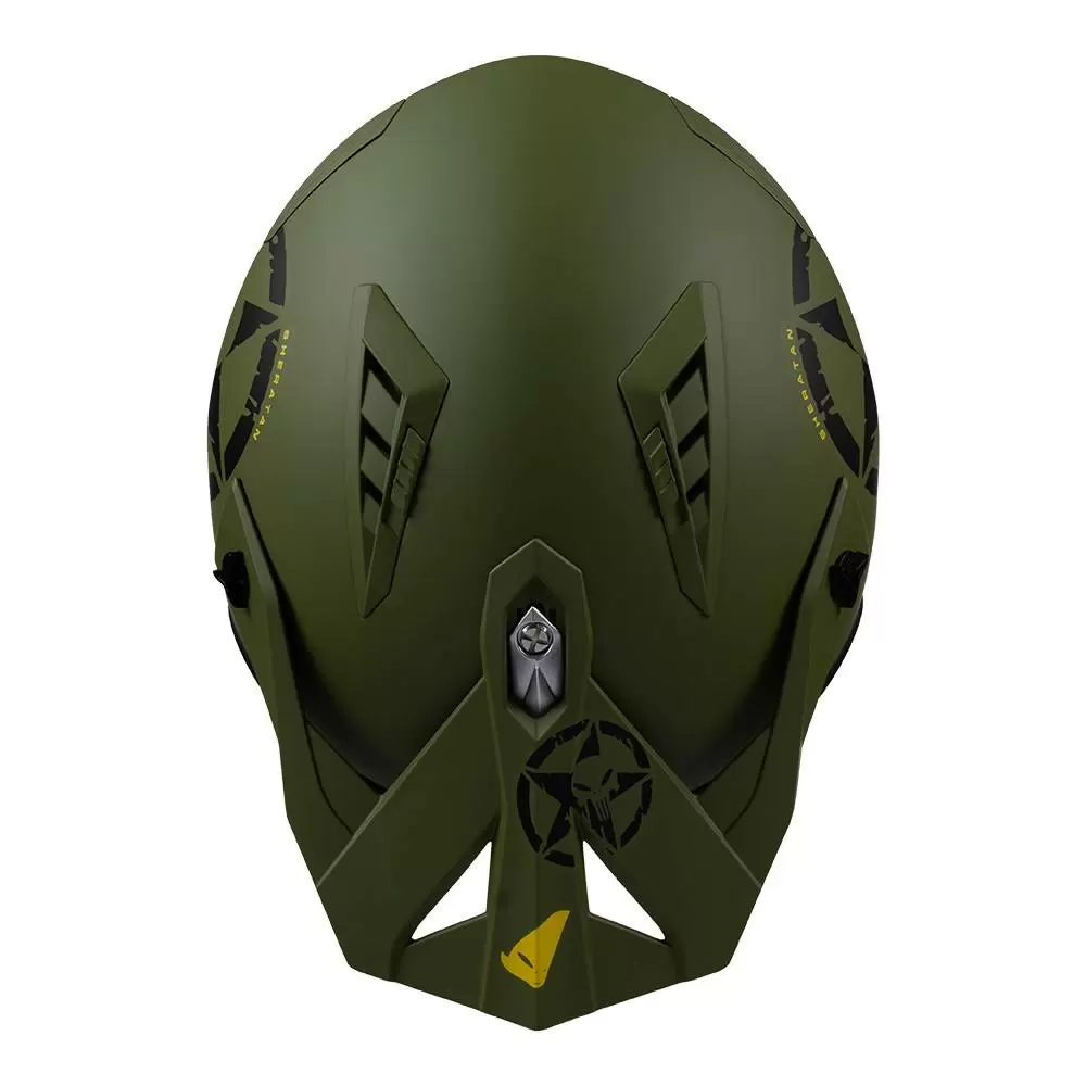 UFO Sheratan Jet Open Face Helmet - Military Green 14 UFO Sheratan Jet Open Face Helmet - Military Green - Image 12