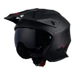 UFO Sheratan Jet Open Face Helmet - Matt Black