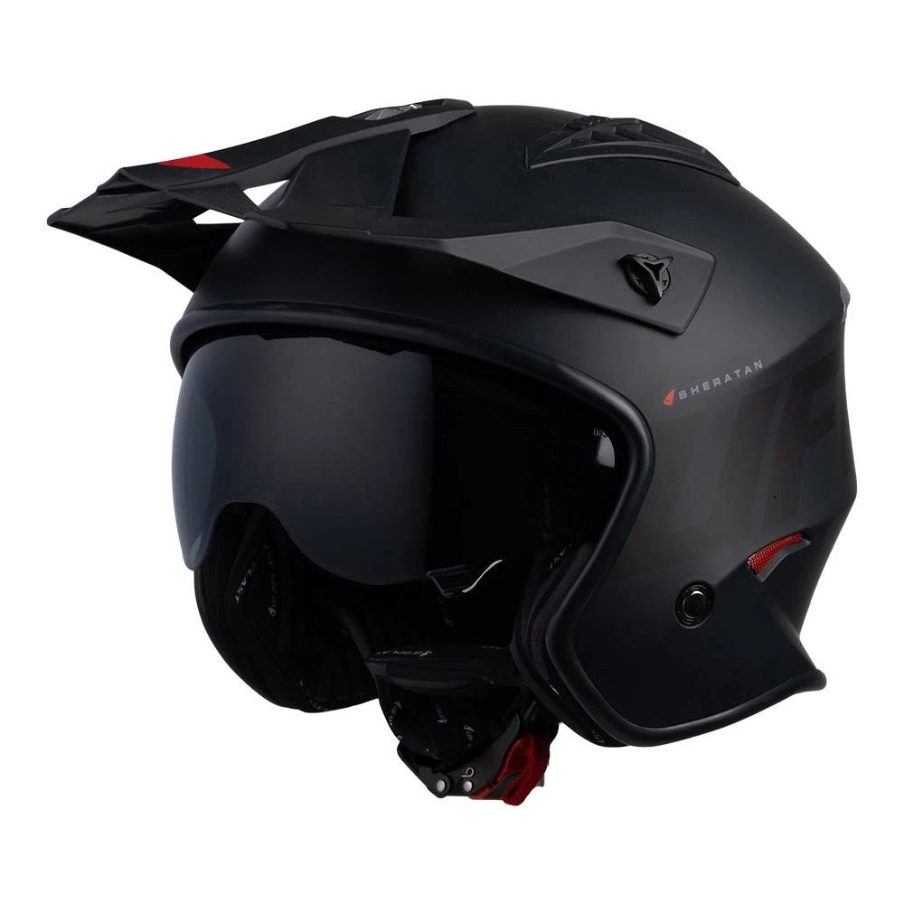 UFO Sheratan Jet Open Face Helmet - Matt Black 5 UFO Sheratan Jet Open Face Helmet - Matt Black - Image 3