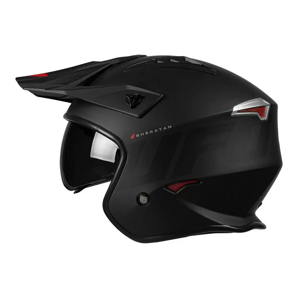 UFO Sheratan Jet Open Face Helmet - Matt Black 15 UFO Sheratan Jet Open Face Helmet - Matt Black - Image 13
