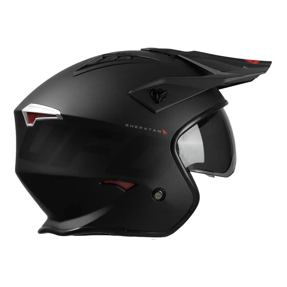 UFO Sheratan Jet Open Face Helmet - Matt Black 16 UFO Sheratan Jet Open Face Helmet - Matt Black - Image 14