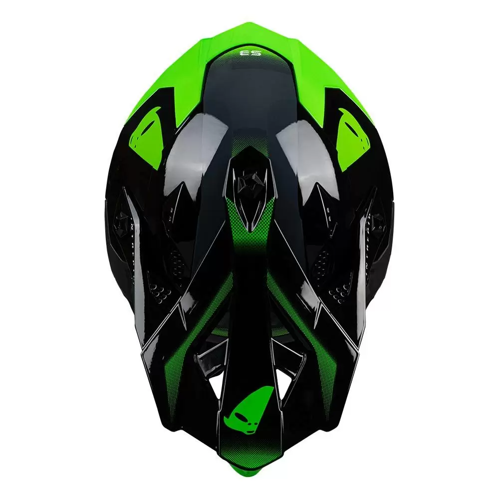 UFO Intrepid Motocross Helmet - Grey Black Neon Green 12 UFO Intrepid Motocross Helmet - Grey Black Neon Green - Image 10