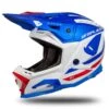 UFO Echus Blue White Red Gloss Motocross Helmet -Motorcycle Riding Equipment Store he168 02