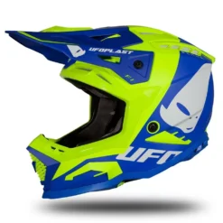UFO Echus Blue Neon Yellow Motocross Helmet 20 UFO Echus Blue Neon Yellow Motocross Helmet -Motorcycle Riding Equipment Store he169 01 jpg