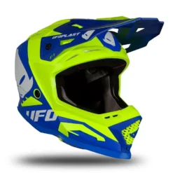 UFO Echus Blue Neon Yellow Motocross Helmet 24 UFO Echus Blue Neon Yellow Motocross Helmet -Motorcycle Riding Equipment Store he169 04 jpg