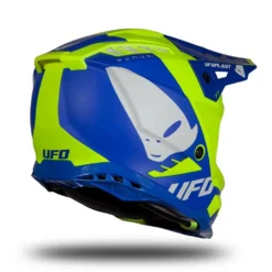 UFO Echus Blue Neon Yellow Motocross Helmet 26 UFO Echus Blue Neon Yellow Motocross Helmet -Motorcycle Riding Equipment Store he169 06 jpg