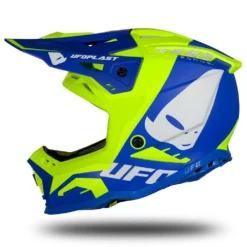UFO Echus Blue Neon Yellow Motocross Helmet 29 UFO Echus Blue Neon Yellow Motocross Helmet -Motorcycle Riding Equipment Store he169 09 jpg