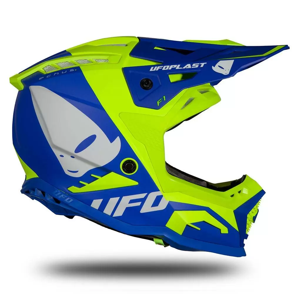 UFO Echus Blue Neon Yellow Motocross Helmet 16 UFO Echus Blue Neon Yellow Motocross Helmet - Image 14