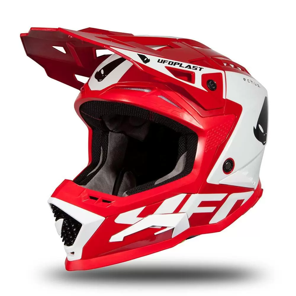 UFO Echus Red White Gloss Motocross Helmet 13 UFO Echus Red White Gloss Motocross Helmet - Image 11