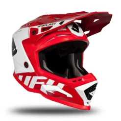 UFO Echus Red White Gloss Motocross Helmet 23 UFO Echus Red White Gloss Motocross Helmet -Motorcycle Riding Equipment Store he170 04 jpg