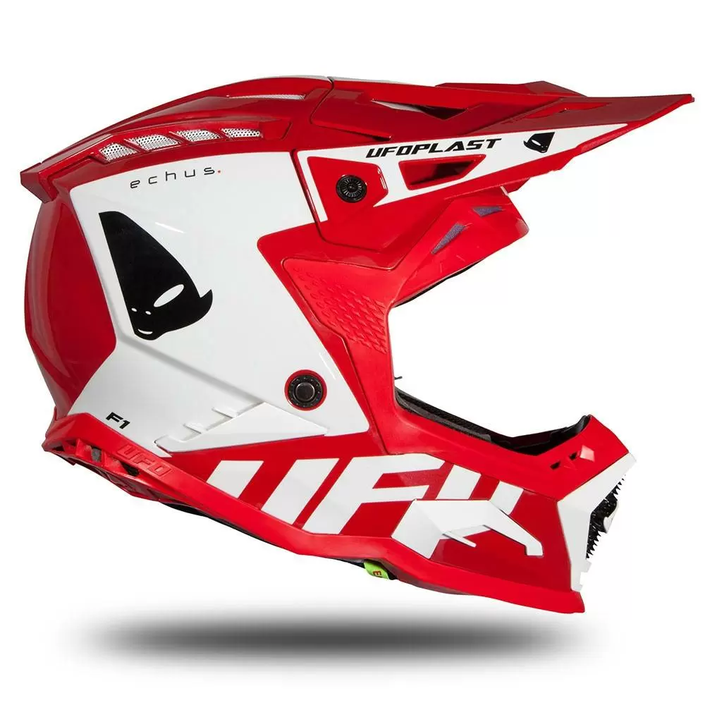 UFO Echus Red White Gloss Motocross Helmet 5 UFO Echus Red White Gloss Motocross Helmet - Image 3