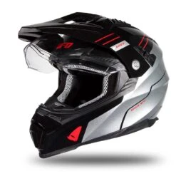 UFO Aries Adventure Black Grey Gloss Helmet