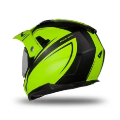 UFO Aries Adventure Black Neon Yellow Gloss Helmet -Motorcycle Riding Equipment Store he179 02 jpg