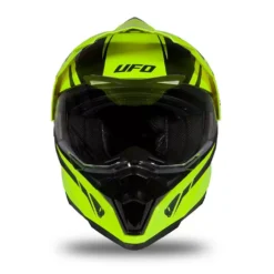 UFO Aries Adventure Black Neon Yellow Gloss Helmet -Motorcycle Riding Equipment Store he179 03 jpg