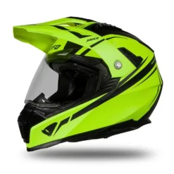 UFO Aries Adventure Black Neon Yellow Gloss Helmet -Motorcycle Riding Equipment Store he179 05 jpg