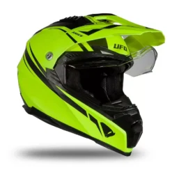UFO Aries Adventure Black Neon Yellow Gloss Helmet -Motorcycle Riding Equipment Store he179 06 jpg