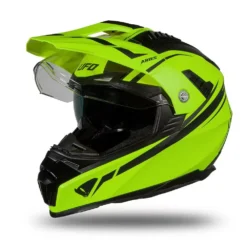 UFO Aries Adventure Black Neon Yellow Gloss Helmet -Motorcycle Riding Equipment Store he179 08 jpg