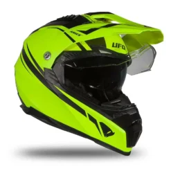 UFO Aries Adventure Black Neon Yellow Gloss Helmet -Motorcycle Riding Equipment Store he179 12 jpg