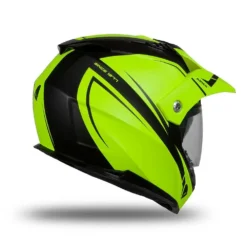 UFO Aries Adventure Black Neon Yellow Gloss Helmet -Motorcycle Riding Equipment Store he179 13 jpg