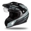UFO Aries Adventure Black Grey Matt Helmet -Motorcycle Riding Equipment Store he180 06