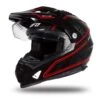 UFO Aries Adventure Black Red Gloss Helmet -Motorcycle Riding Equipment Store he182 11