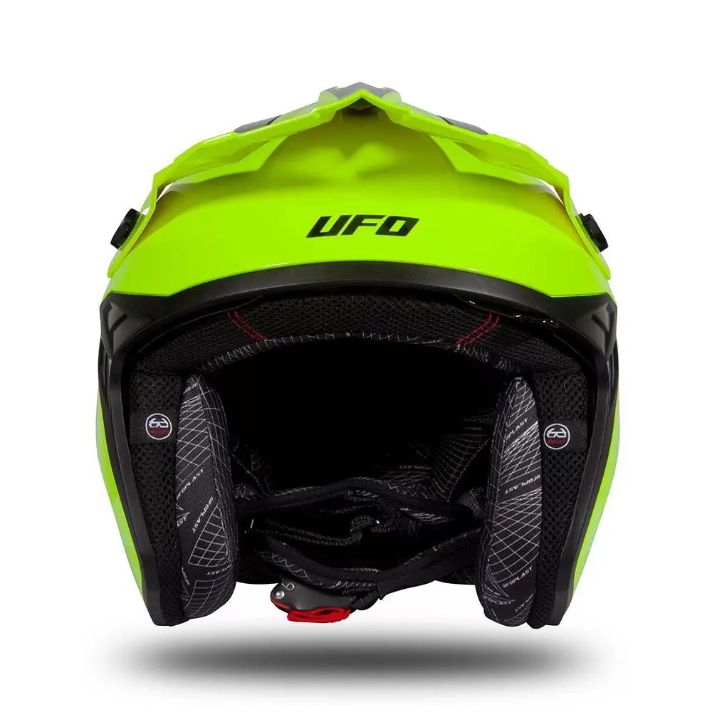 UFO Sheratan Neon Yellow Black Jet Open Face Helmet 14 UFO Sheratan Neon Yellow Black Jet Open Face Helmet - Image 12