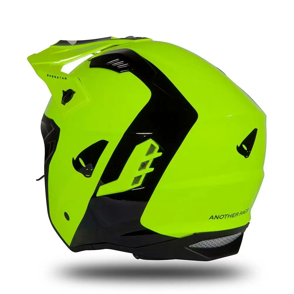 UFO Sheratan Neon Yellow Black Jet Open Face Helmet 13 UFO Sheratan Neon Yellow Black Jet Open Face Helmet - Image 11